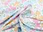 Preview: Baumwolljersey Pastell Blumenwiese Cremeweiss